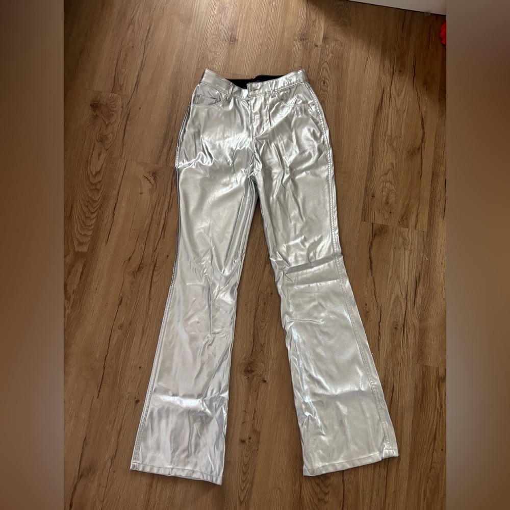Wild Fable Silver Flare Pants